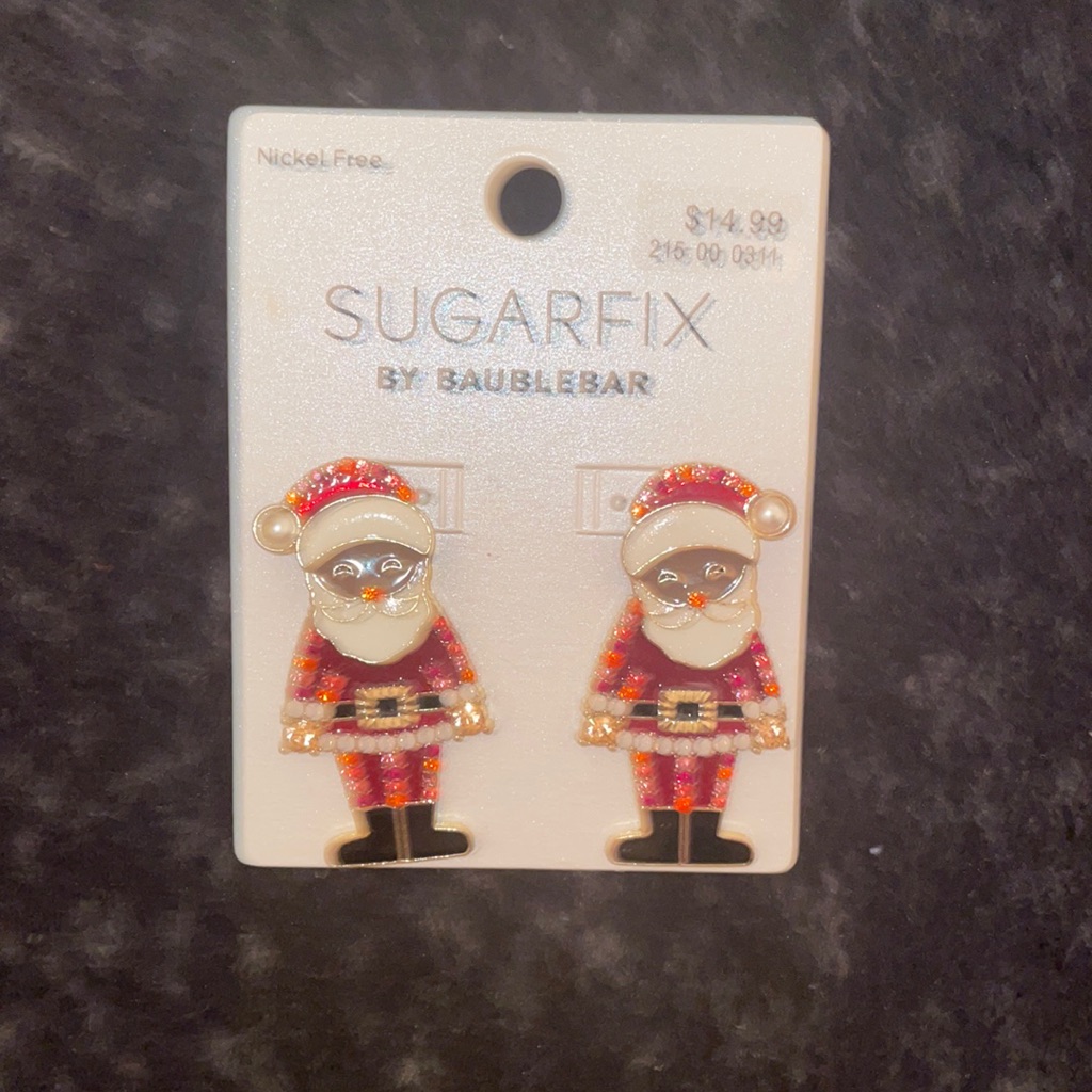 Brand NewNever Used Aa Santa Earrings